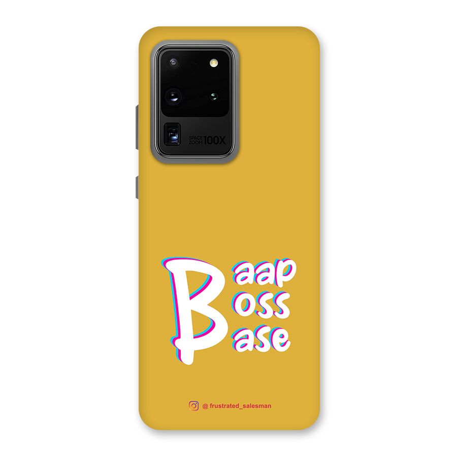Baap Boss Base Mustard Yellow Back Case for Galaxy S20 Ultra