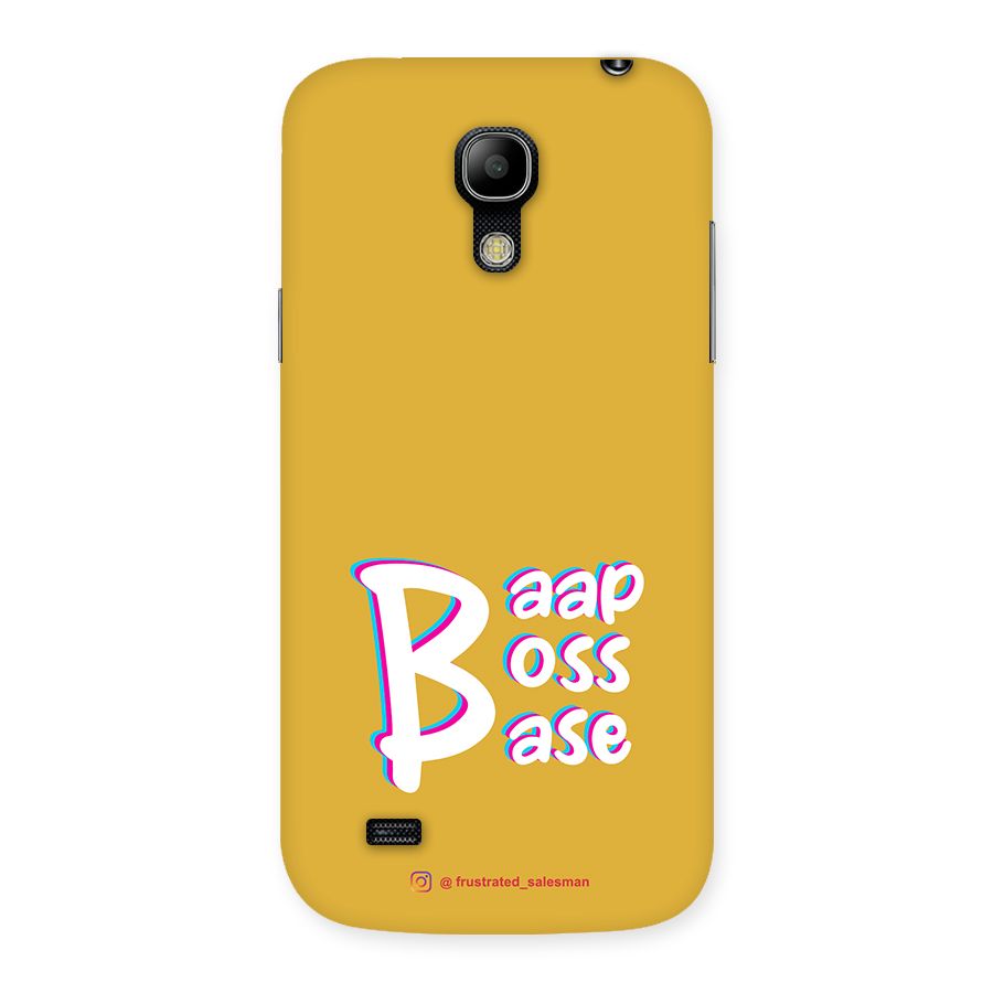 Baap Boss Base Mustard Yellow Back Case for Galaxy S4 Mini
