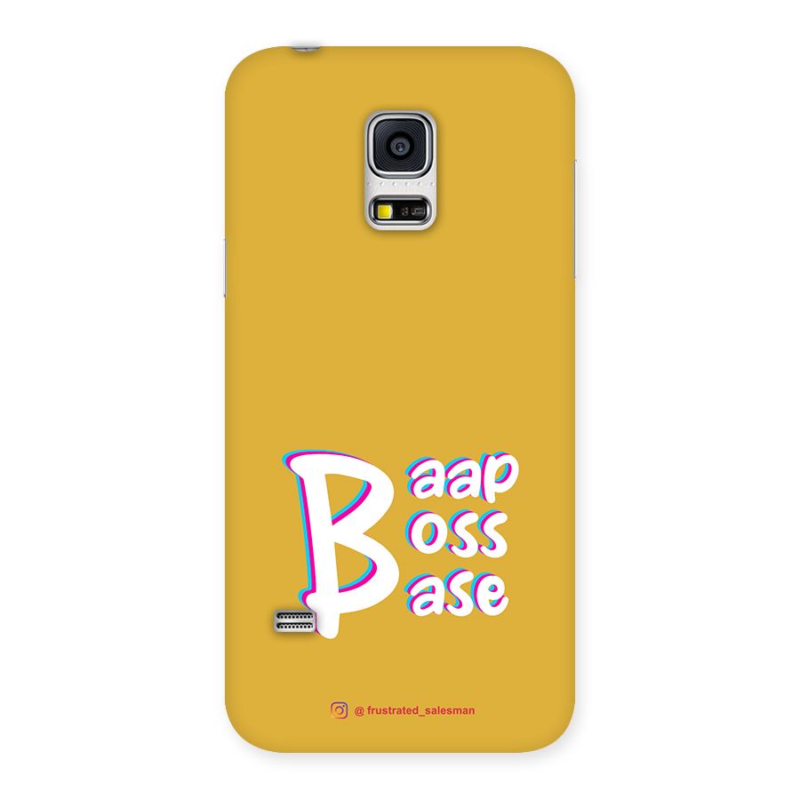 Baap Boss Base Mustard Yellow Back Case for Galaxy S5 Mini