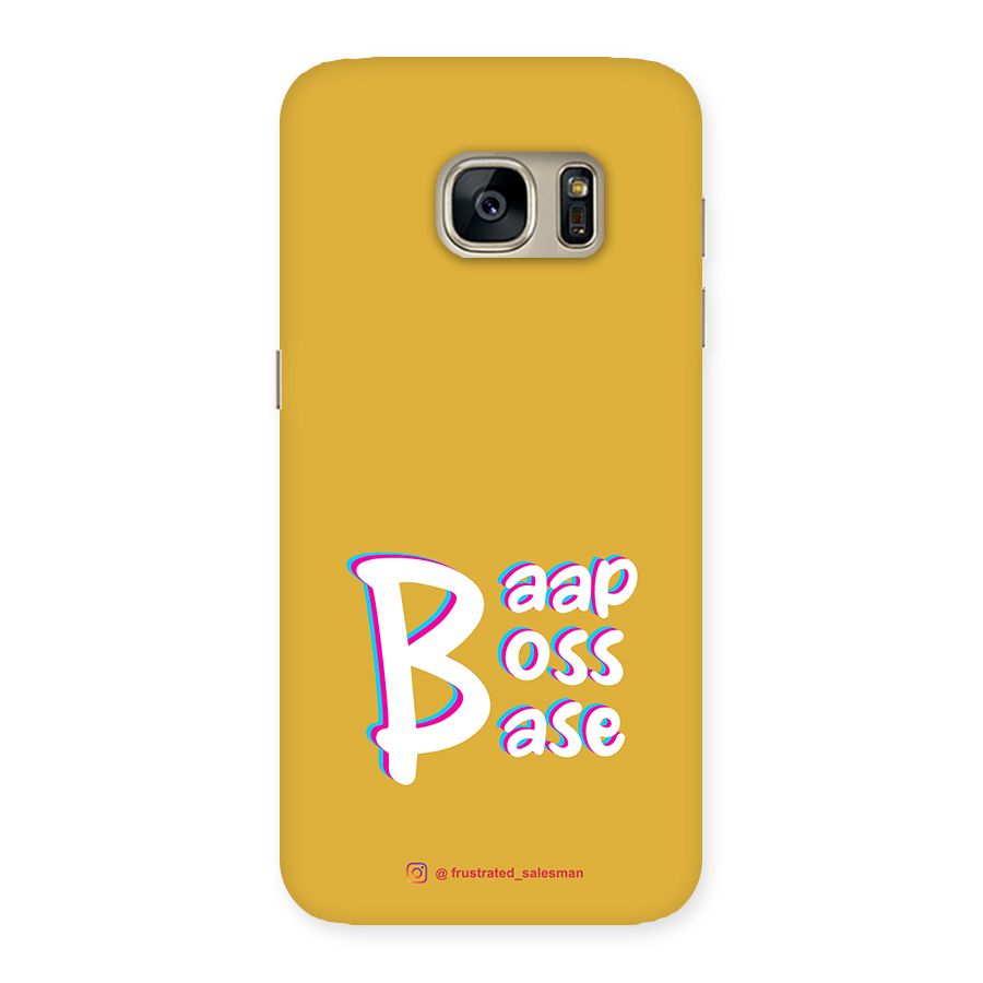 Baap Boss Base Mustard Yellow Back Case for Galaxy S7
