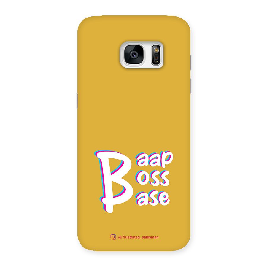 Baap Boss Base Mustard Yellow Back Case for Galaxy S7 Edge