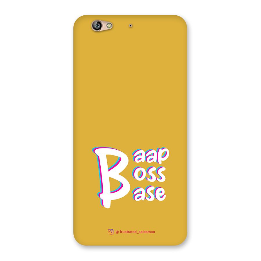 Baap Boss Base Mustard Yellow Back Case for Gionee S6