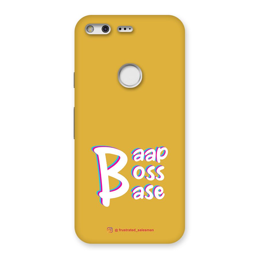 Baap Boss Base Mustard Yellow Back Case for Google Pixel