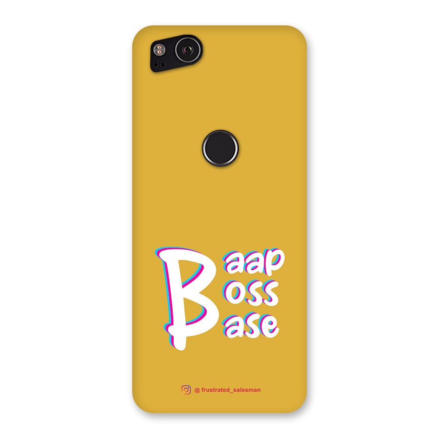 Baap Boss Base Mustard Yellow Back Case for Google Pixel 2
