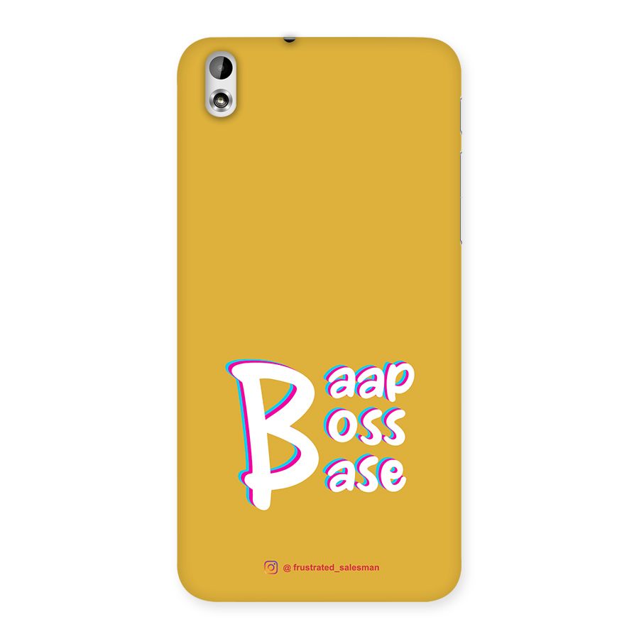 Baap Boss Base Mustard Yellow Back Case for HTC Desire 816g