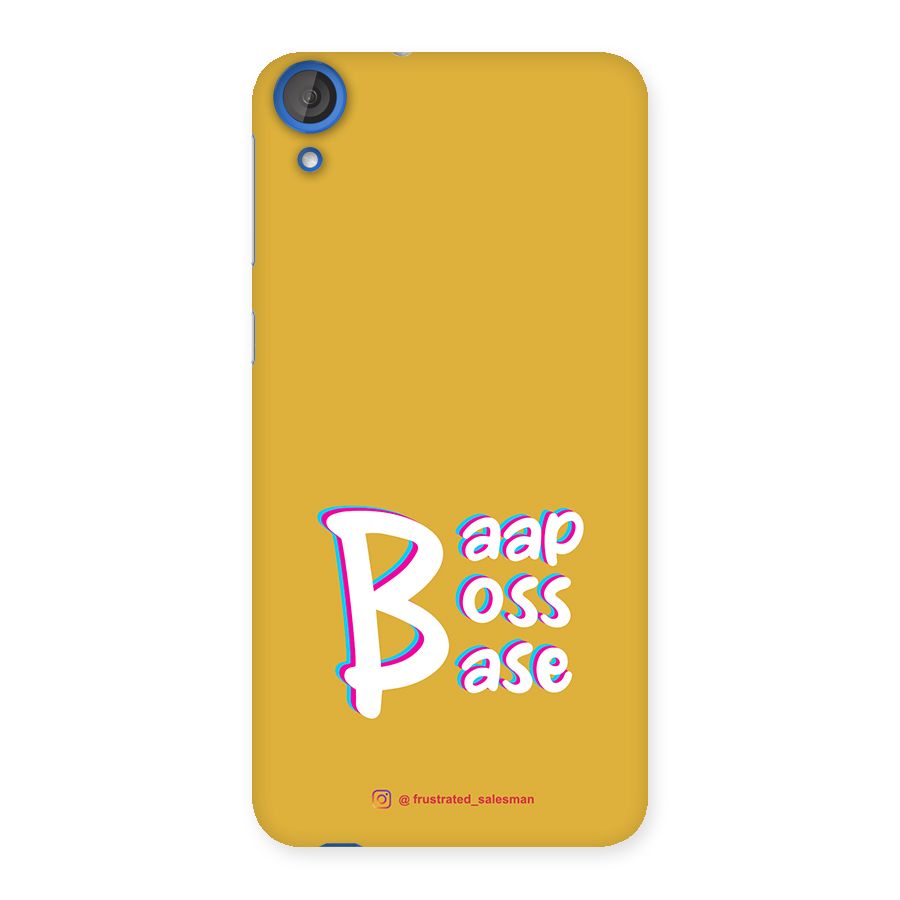 Baap Boss Base Mustard Yellow Back Case for HTC Desire 820
