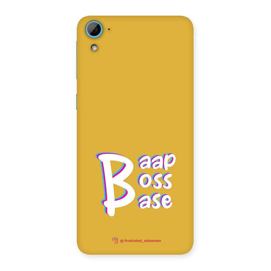 Baap Boss Base Mustard Yellow Back Case for HTC Desire 826