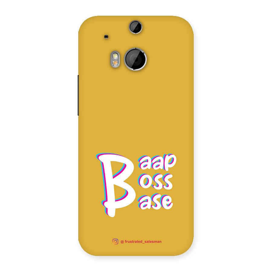 Baap Boss Base Mustard Yellow Back Case for HTC One M8