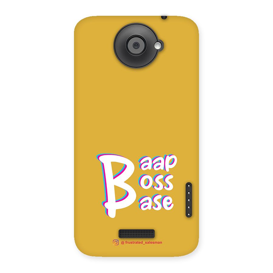 Baap Boss Base Mustard Yellow Back Case for HTC One X