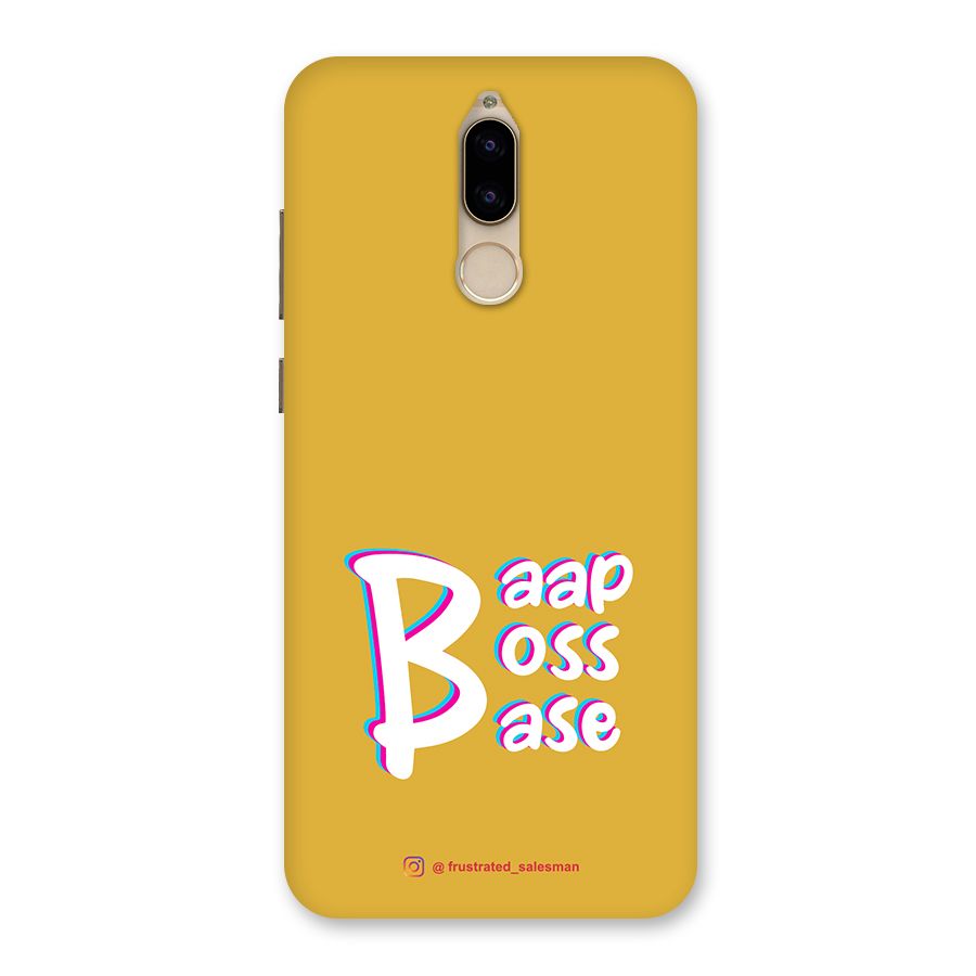 Baap Boss Base Mustard Yellow Back Case for Honor 9i