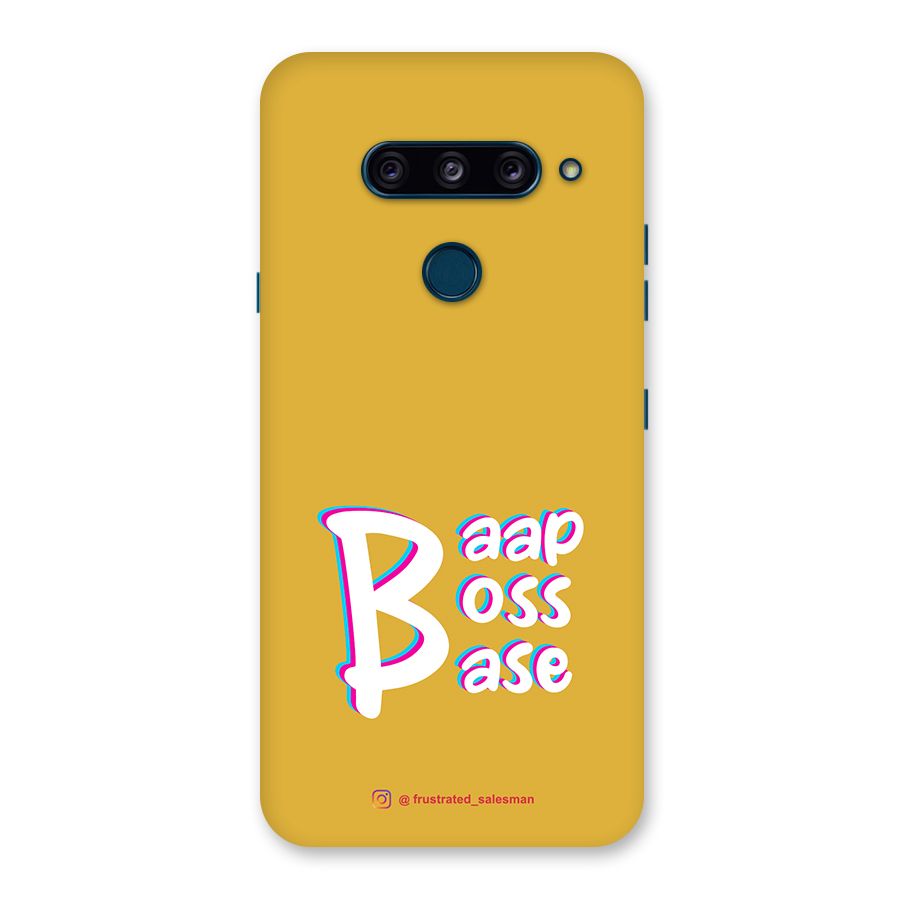 Baap Boss Base Mustard Yellow Back Case for LG  V40 ThinQ