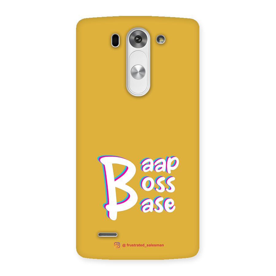 Baap Boss Base Mustard Yellow Back Case for LG G3 Mini