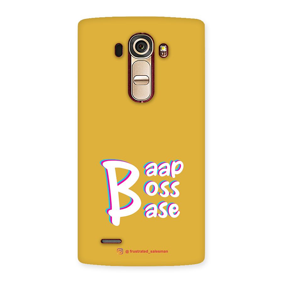 Baap Boss Base Mustard Yellow Back Case for LG G4