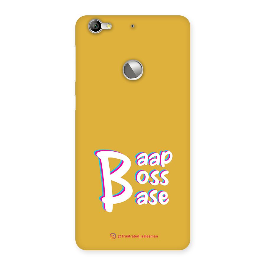 Baap Boss Base Mustard Yellow Back Case for LeTV Le 1s