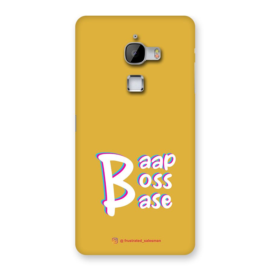 Baap Boss Base Mustard Yellow Back Case for LeTv Le Max