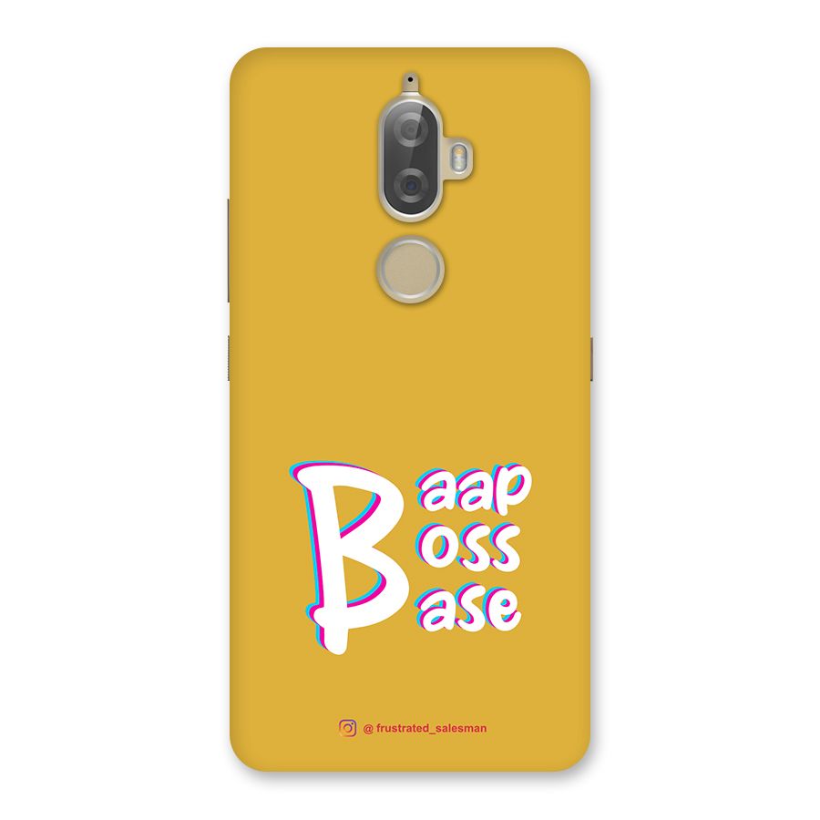 Baap Boss Base Mustard Yellow Back Case for Lenovo K8 Plus