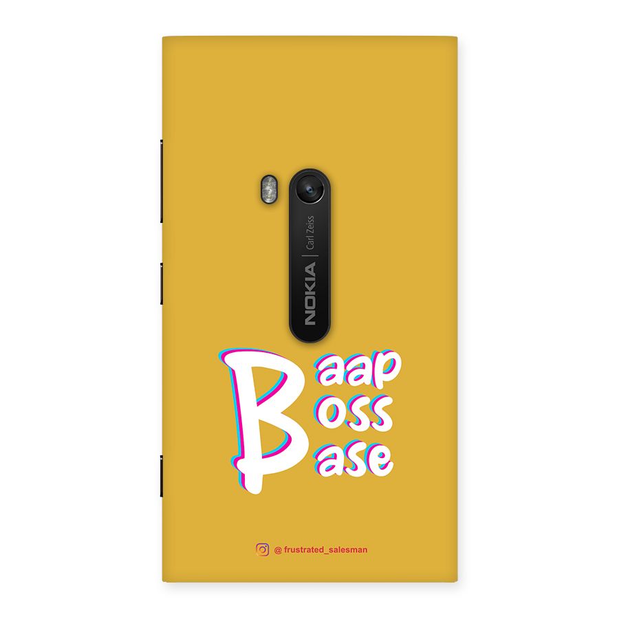 Baap Boss Base Mustard Yellow Back Case for Lumia 920