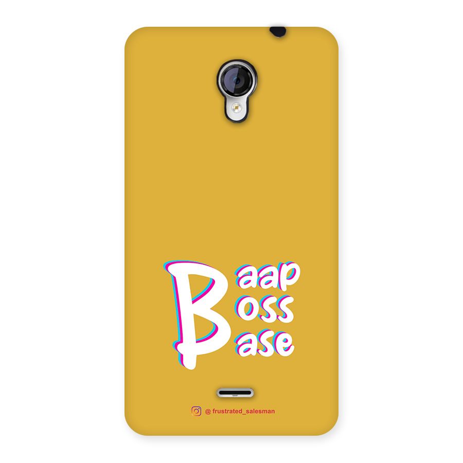 Baap Boss Base Mustard Yellow Back Case for Micromax Unite 2 A106