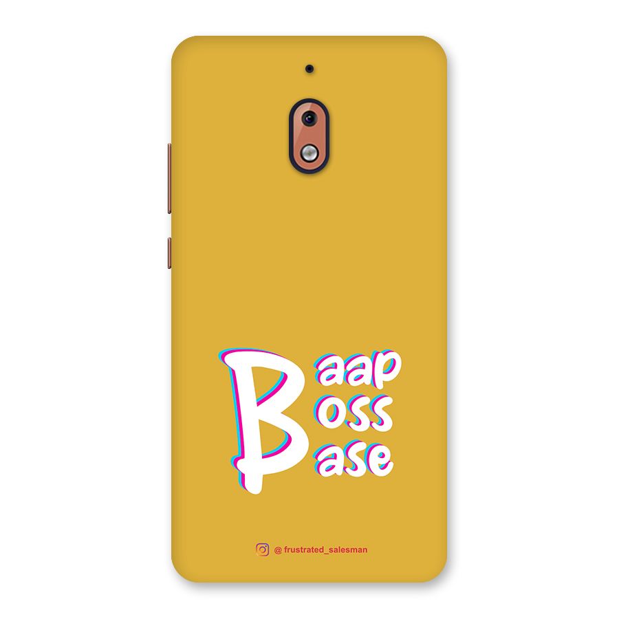 Baap Boss Base Mustard Yellow Back Case for Nokia 2.1