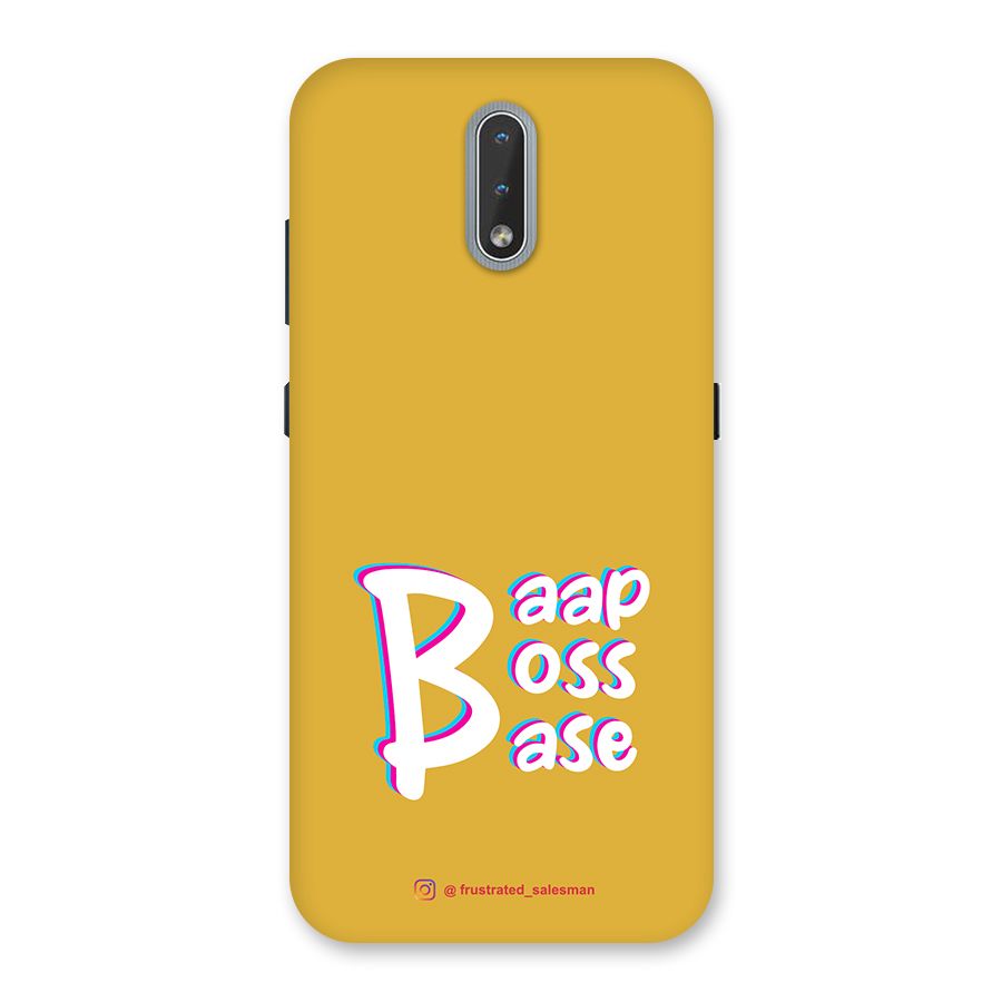 Baap Boss Base Mustard Yellow Back Case for Nokia 2.3