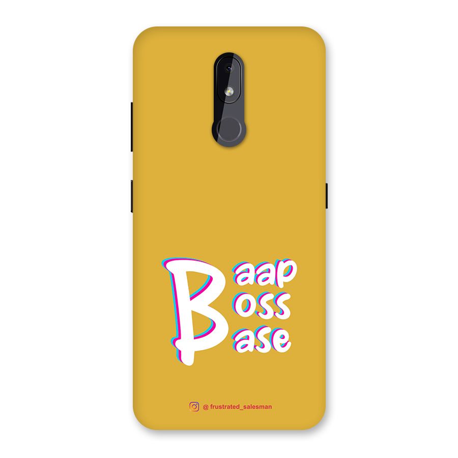 Baap Boss Base Mustard Yellow Back Case for Nokia 3.2