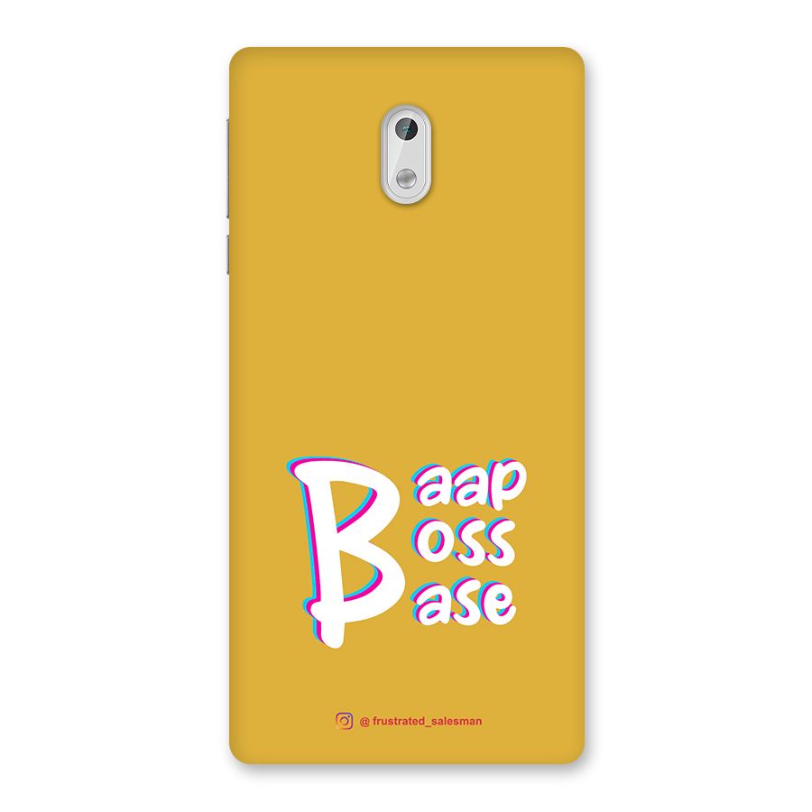 Baap Boss Base Mustard Yellow Back Case for Nokia 3