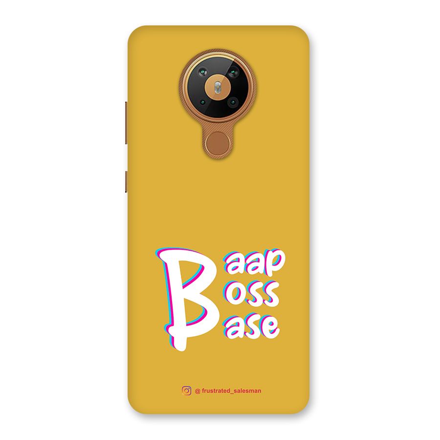 Baap Boss Base Mustard Yellow Back Case for Nokia 5.3