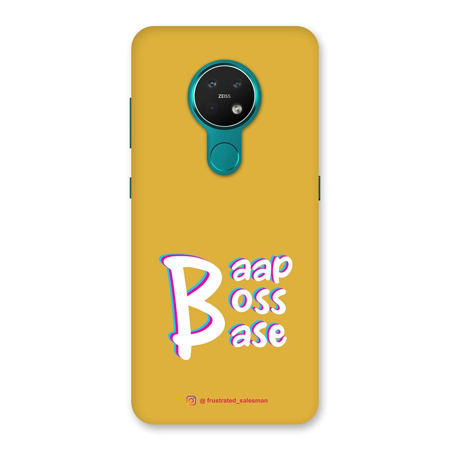 Baap Boss Base Mustard Yellow Back Case for Nokia 7.2