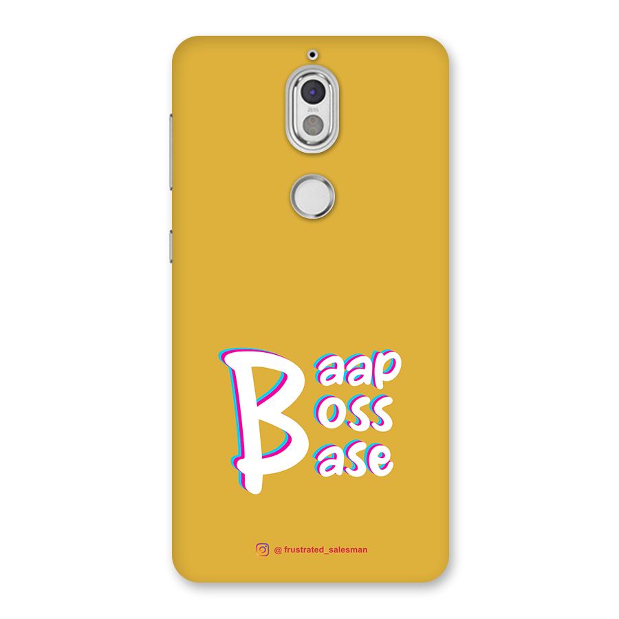 Baap Boss Base Mustard Yellow Back Case for Nokia 7