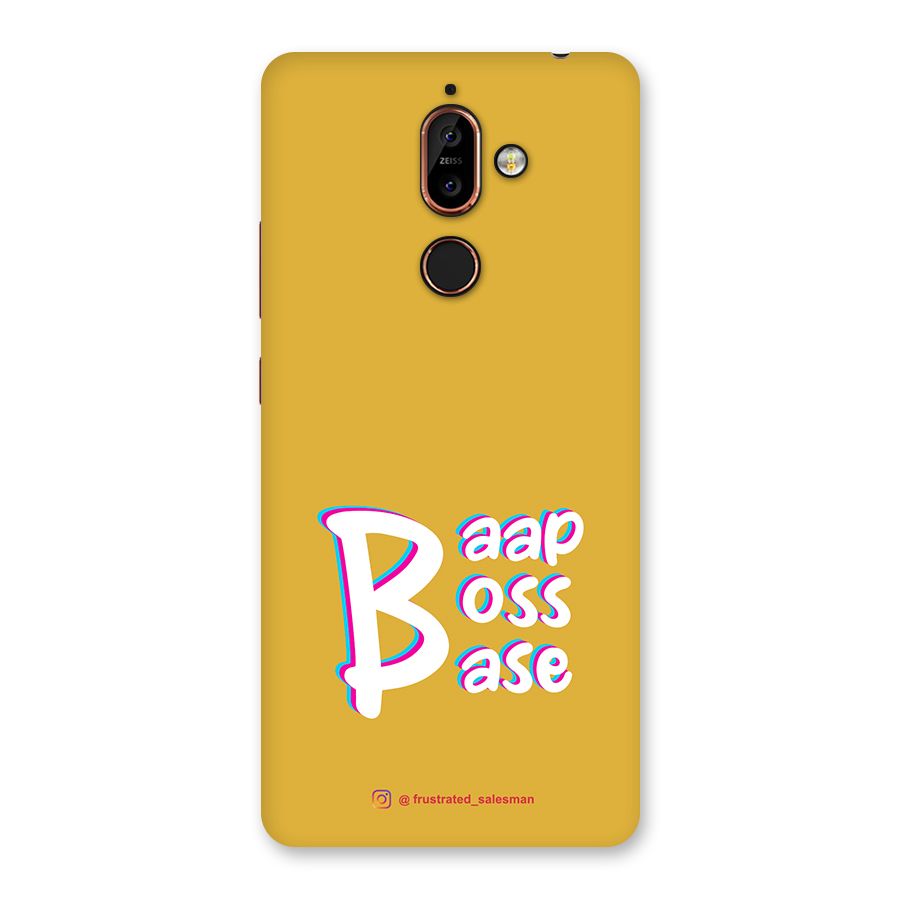 Baap Boss Base Mustard Yellow Back Case for Nokia 7 Plus