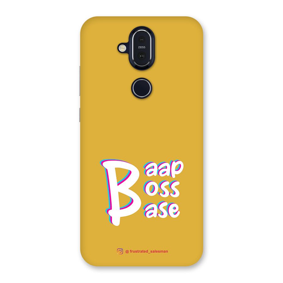 Baap Boss Base Mustard Yellow Back Case for Nokia 8.1