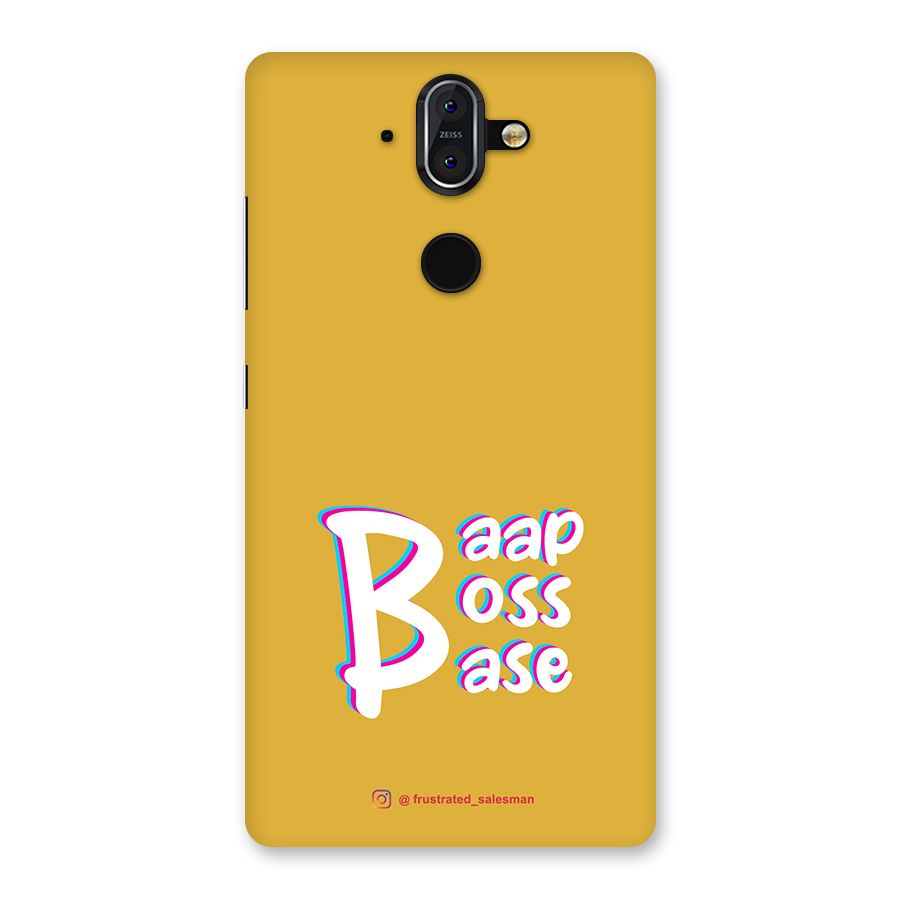 Baap Boss Base Mustard Yellow Back Case for Nokia 8 Sirocco