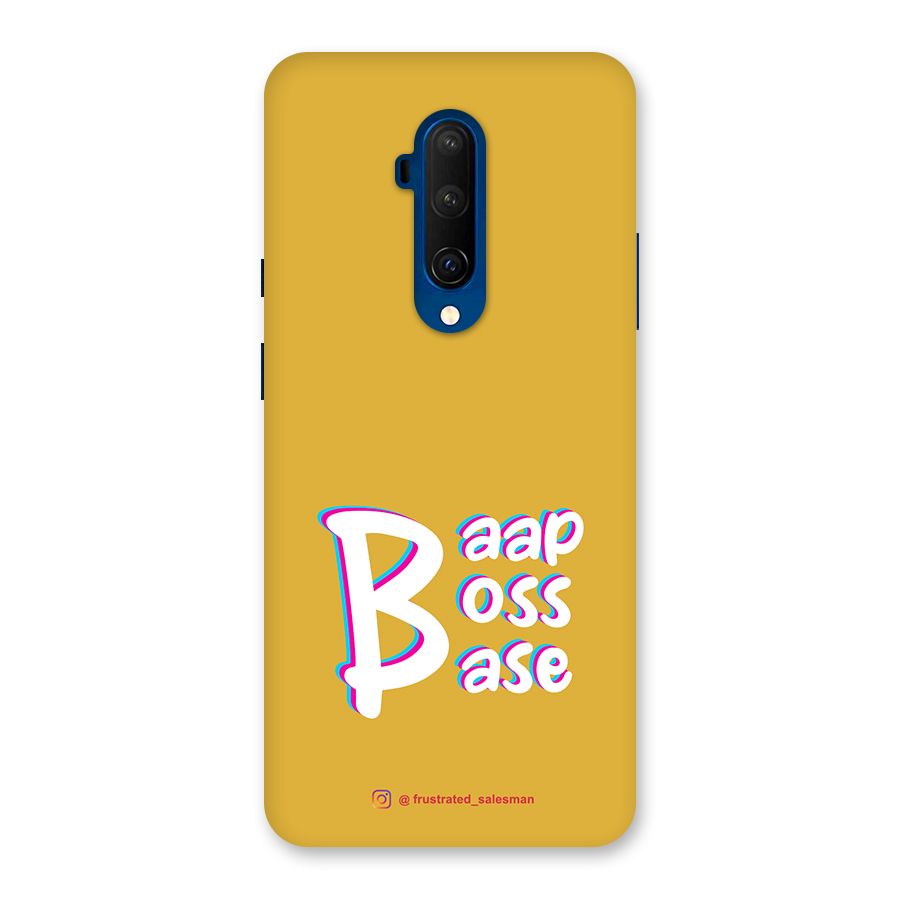 Baap Boss Base Mustard Yellow Back Case for OnePlus 7T Pro