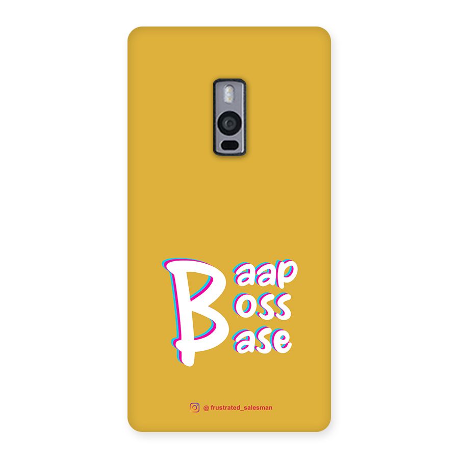Baap Boss Base Mustard Yellow Back Case for OnePlus Two