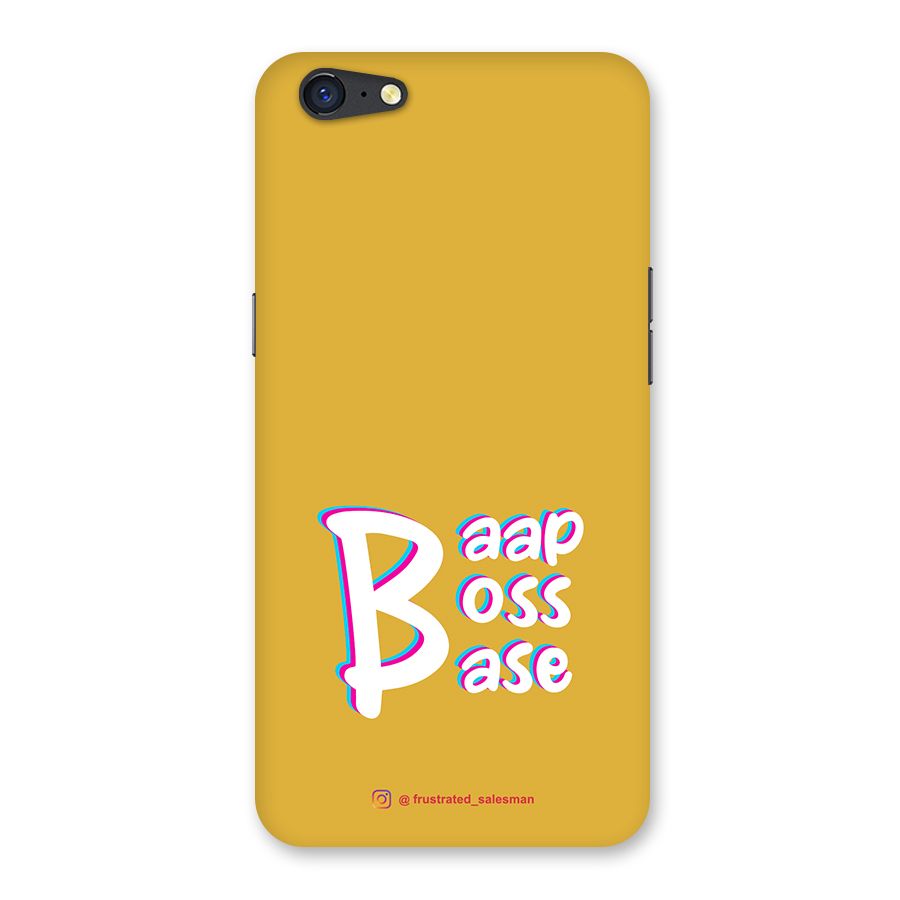 Baap Boss Base Mustard Yellow Back Case for Oppo A71