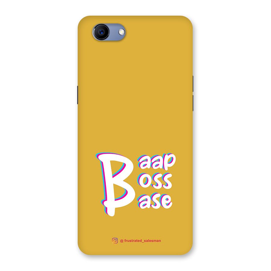 Baap Boss Base Mustard Yellow Back Case for Oppo Realme 1