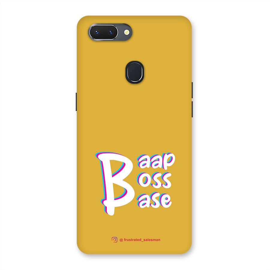 Baap Boss Base Mustard Yellow Back Case for Oppo Realme 2