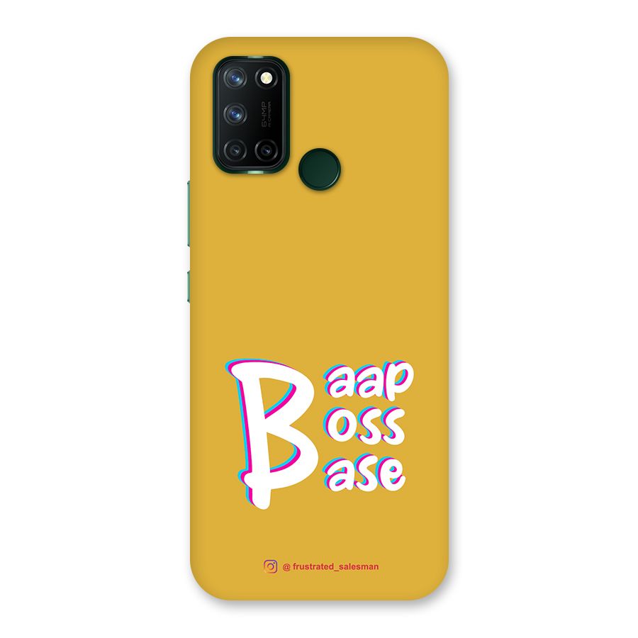 Baap Boss Base Mustard Yellow Back Case for Realme 7i