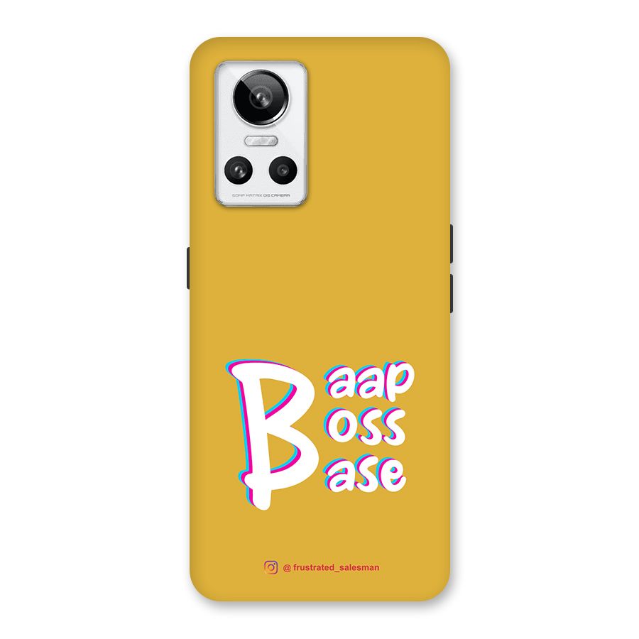 Baap Boss Base Mustard Yellow Back Case for Realme GT Neo 3
