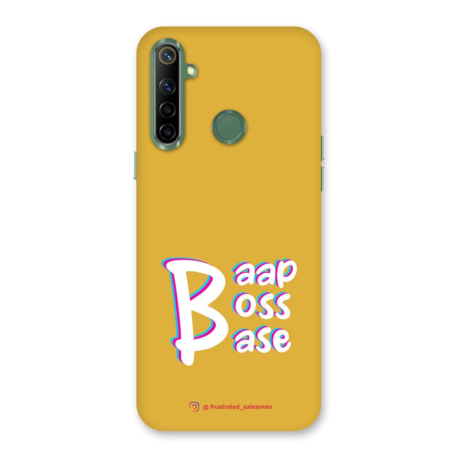 Baap Boss Base Mustard Yellow Back Case for Realme Narzo 10