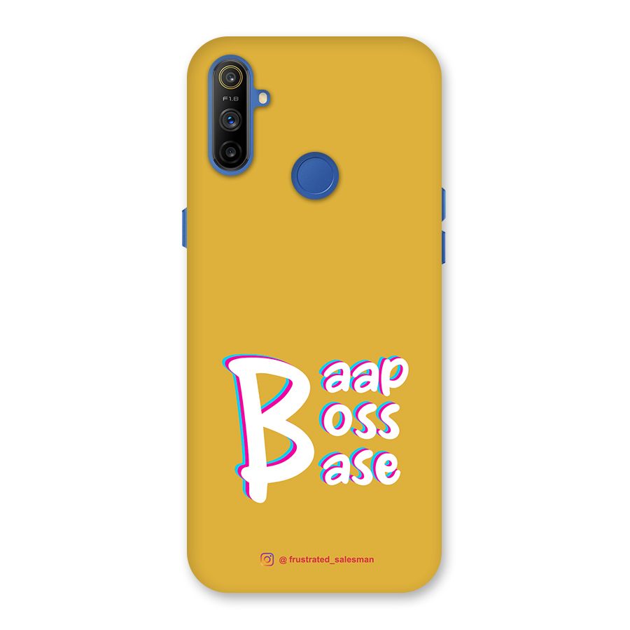 Baap Boss Base Mustard Yellow Back Case for Realme Narzo 10A