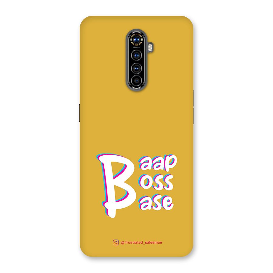 Baap Boss Base Mustard Yellow Back Case for Realme X2 Pro