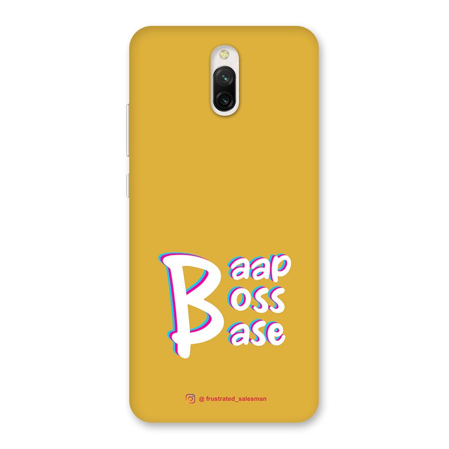 Baap Boss Base Mustard Yellow Back Case for Redmi 8A Dual