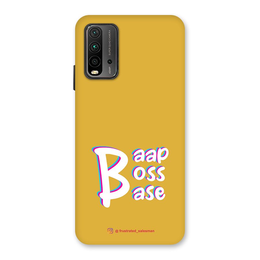 Baap Boss Base Mustard Yellow Back Case for Redmi 9 Power