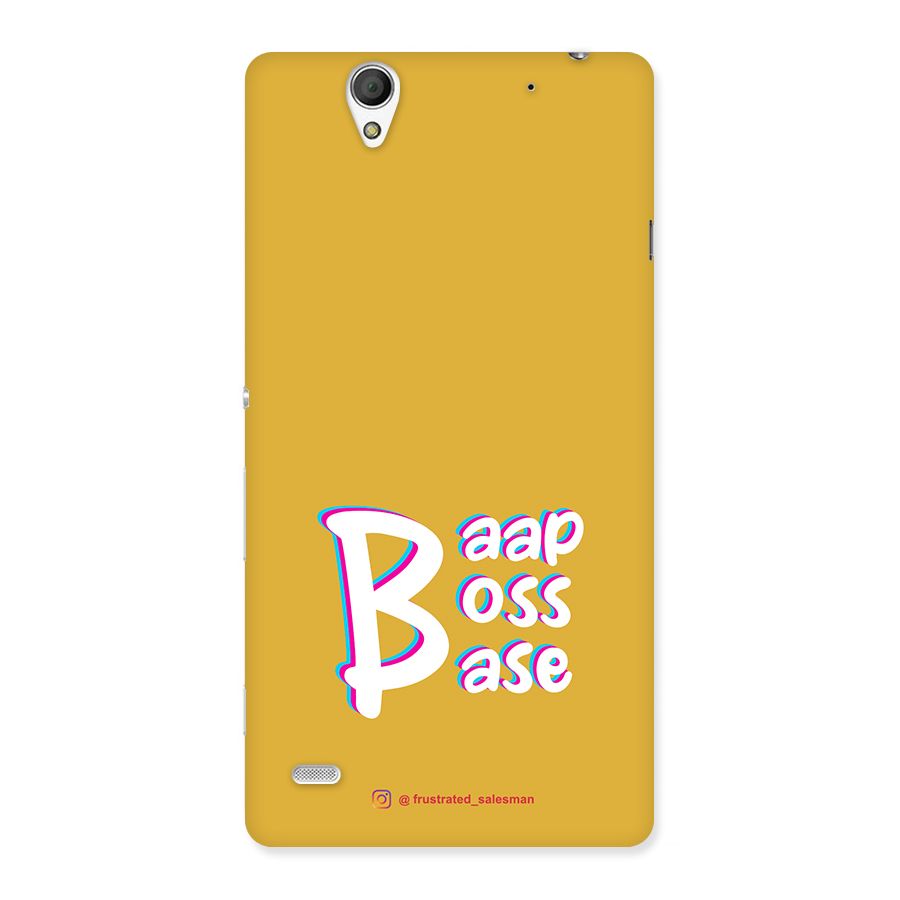 Baap Boss Base Mustard Yellow Back Case for Sony Xperia C4