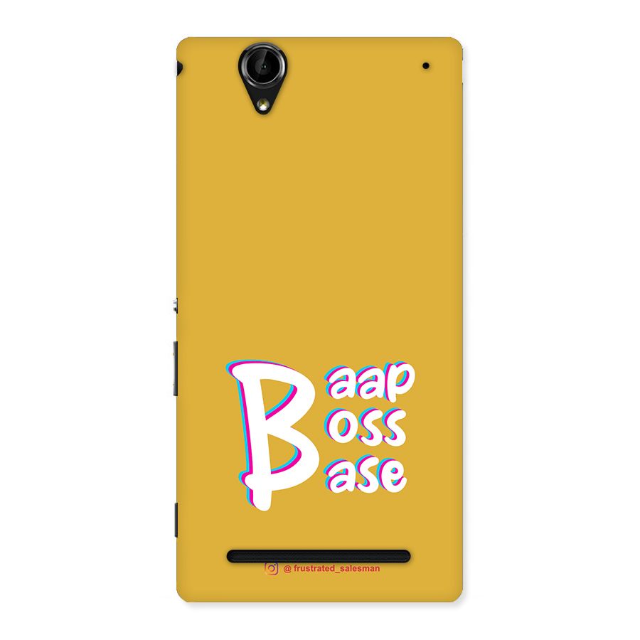 Baap Boss Base Mustard Yellow Back Case for Sony Xperia T2