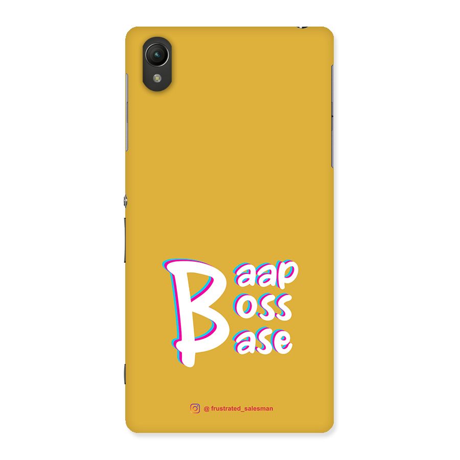 Baap Boss Base Mustard Yellow Back Case for Sony Xperia Z2