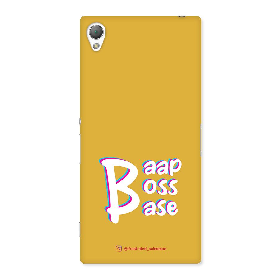 Baap Boss Base Mustard Yellow Back Case for Sony Xperia Z3