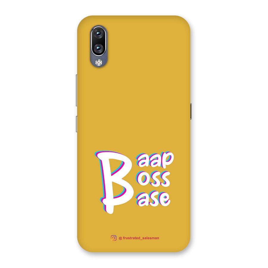 Baap Boss Base Mustard Yellow Back Case for Vivo NEX