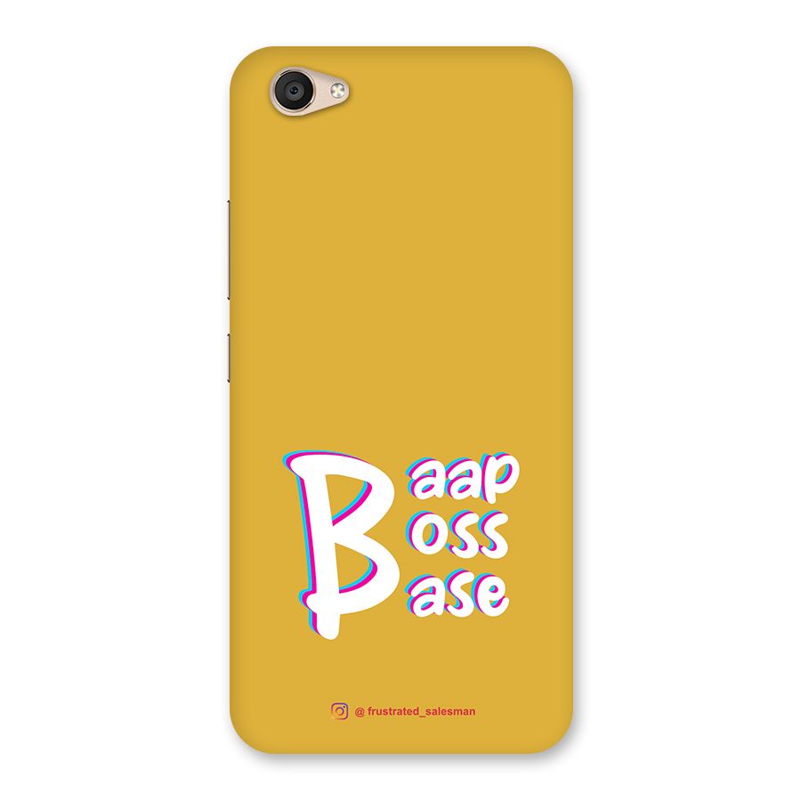 Baap Boss Base Mustard Yellow Back Case for Vivo V5 Plus